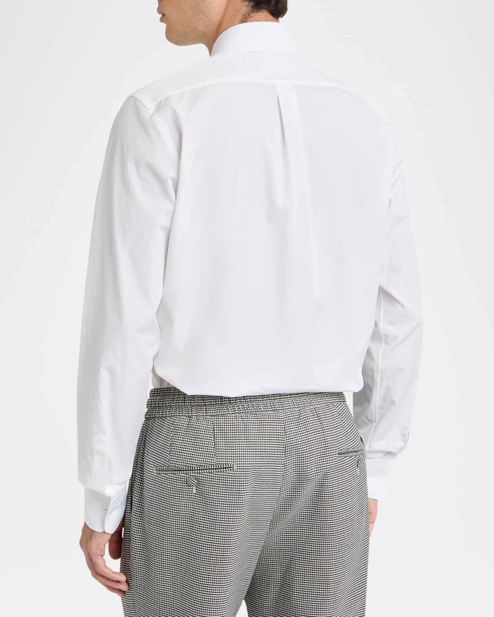 Men's Cotton Point-Collar Sport Shirt Product Image