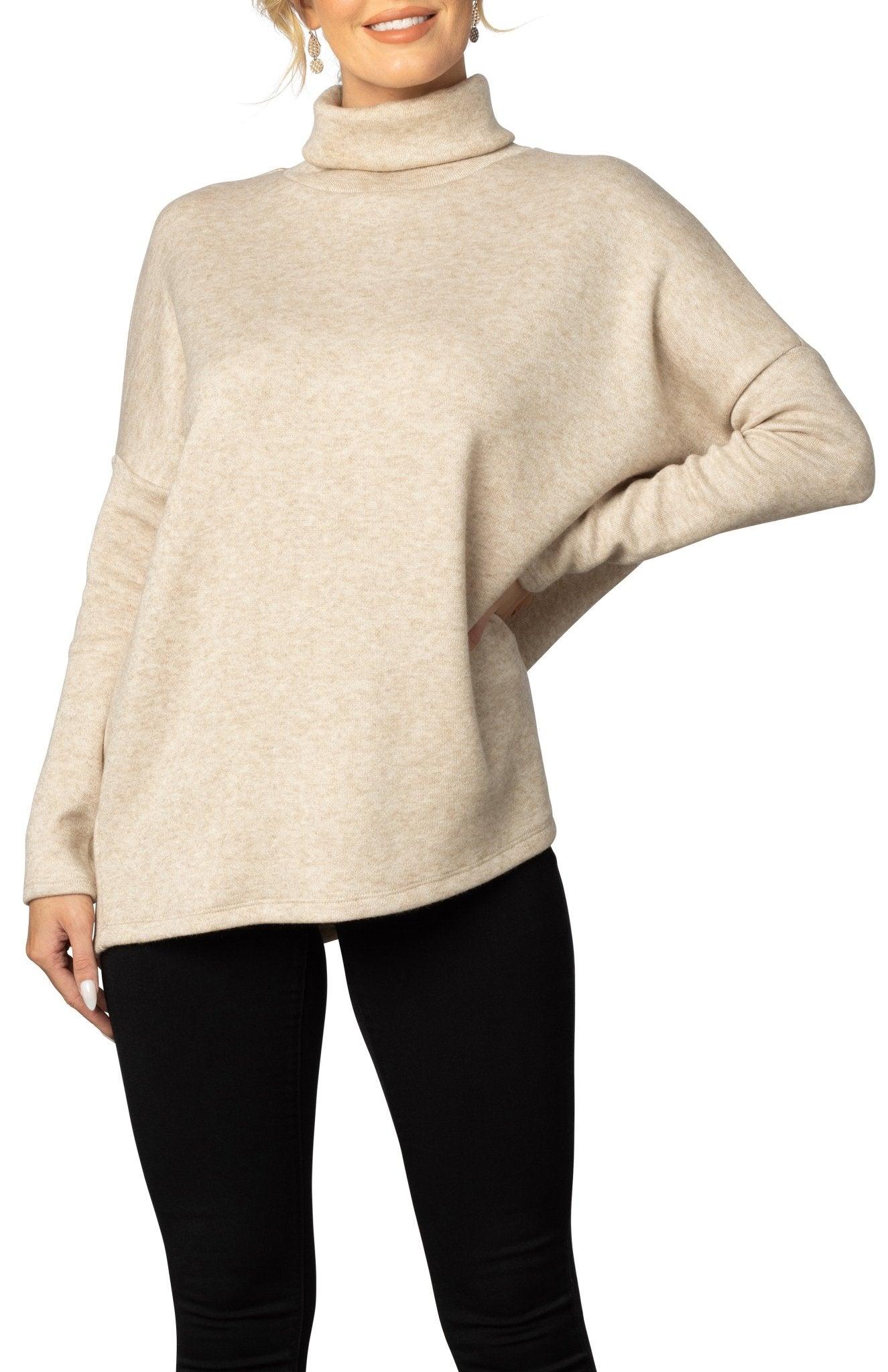 Paris Turtleneck Tunic Sweater Product Image