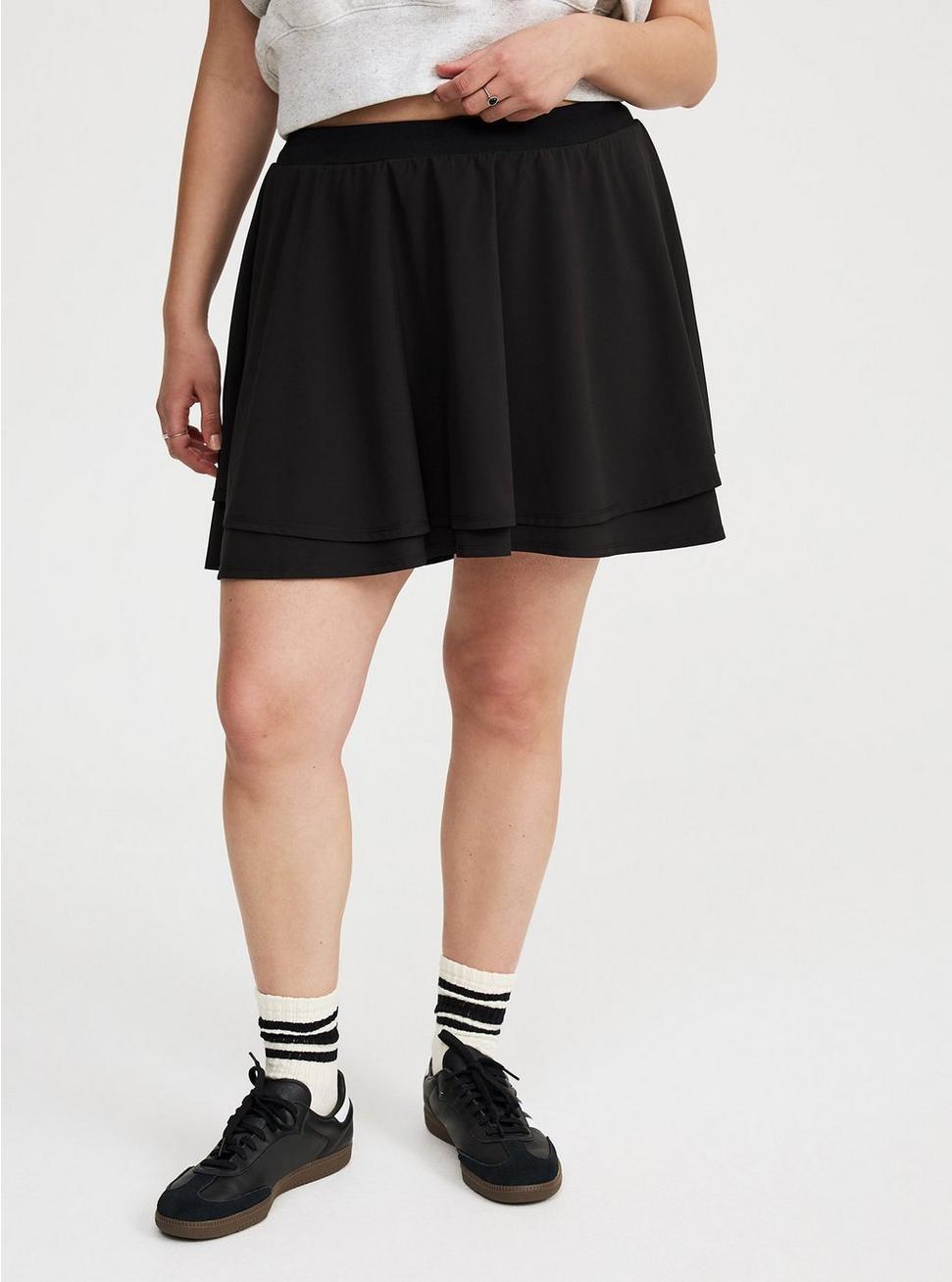 Stretch Woven Skirt With Bike Short Product Image