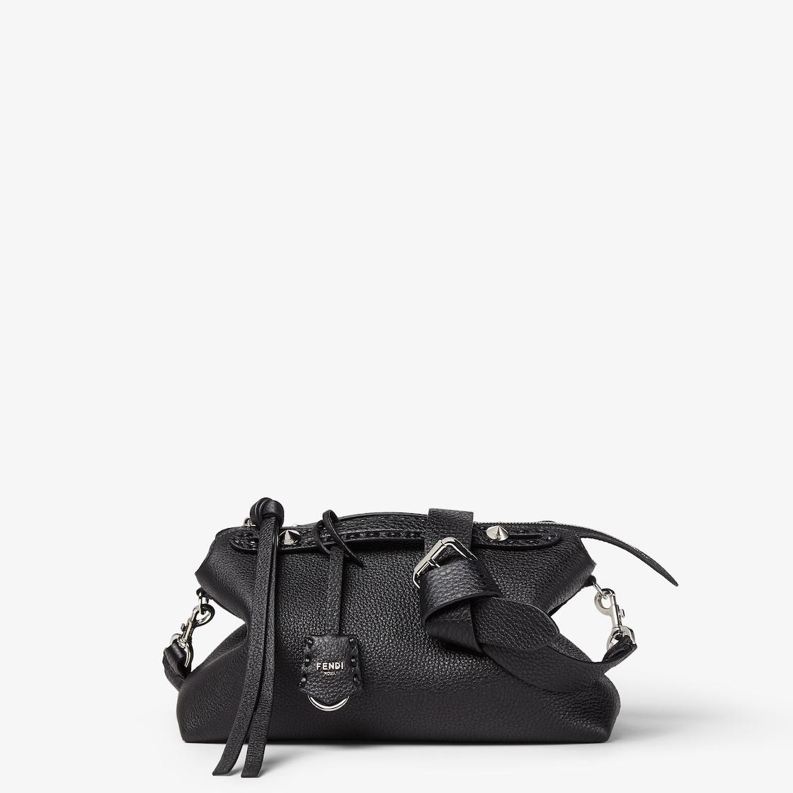 By The Way Selleria MediumBlack Selleria bag with 192 hand-sewn topstitches Product Image