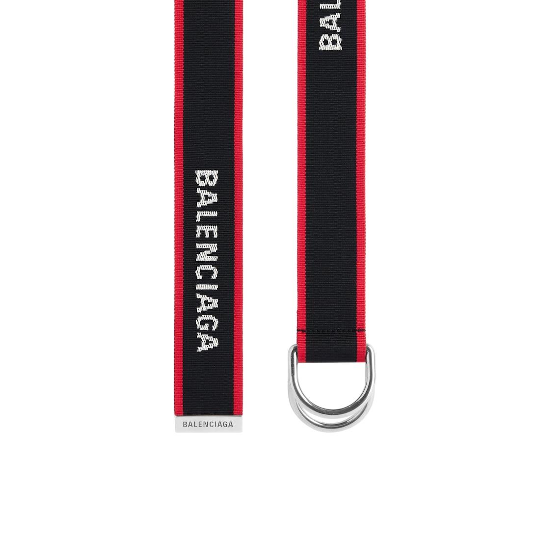 Men's D Ring Belt in Black/red Product Image