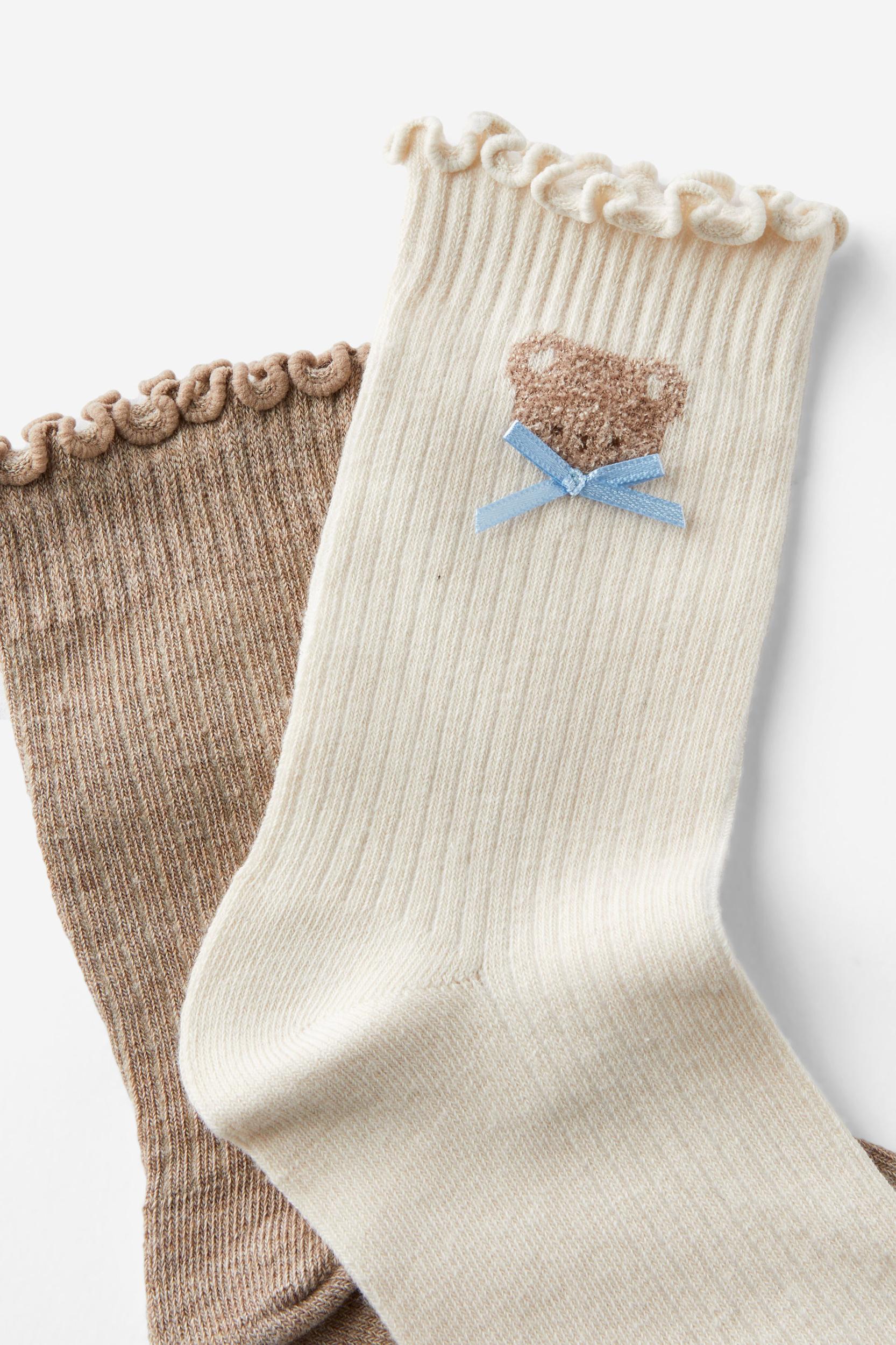 The Perfect Pair Frill Rib Crew Sock 2Pk Product Image