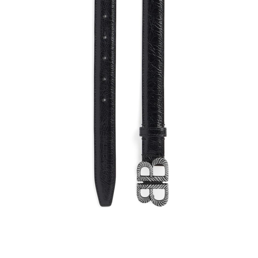 Women's Monaco Twist Belt  in Black Product Image