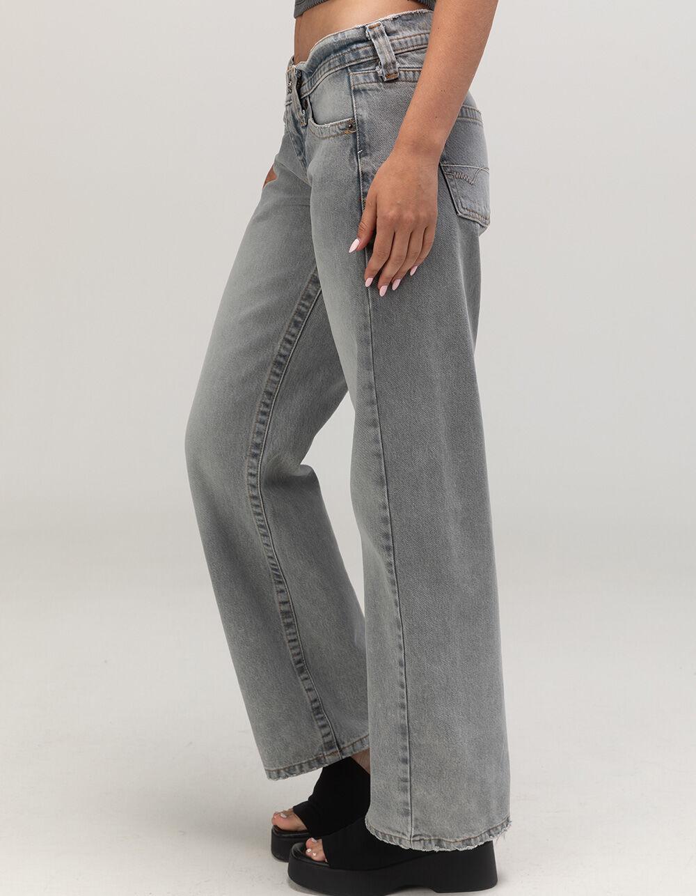 BDG Urban Outfitters Kayla Low Rise Slouchy Womens Boyfriend Jeans - GREY DENIM Product Image
