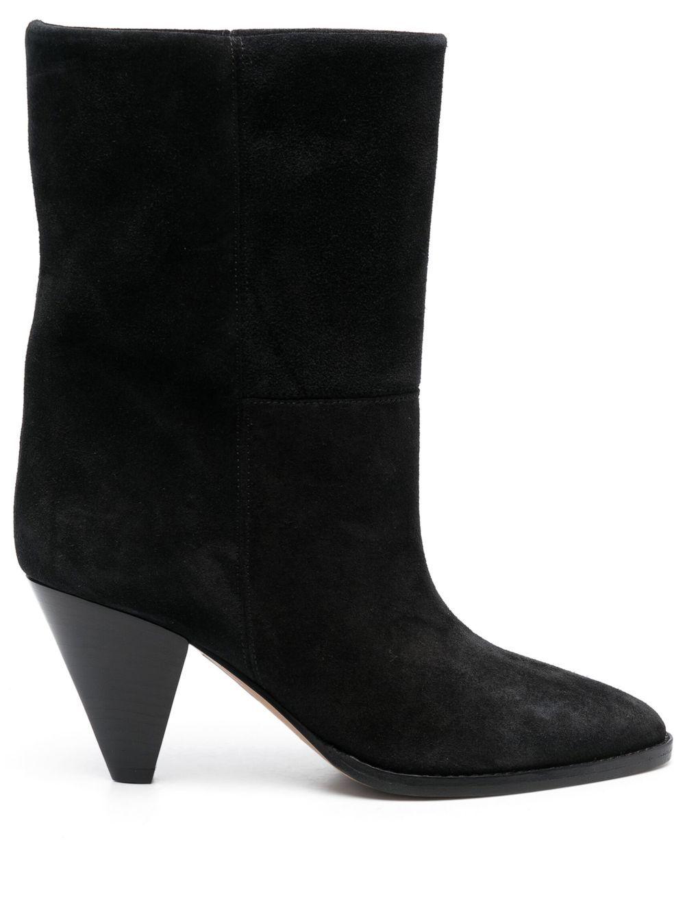ISABEL MARANT Rouxa Suede 85mm Boots In Black Product Image