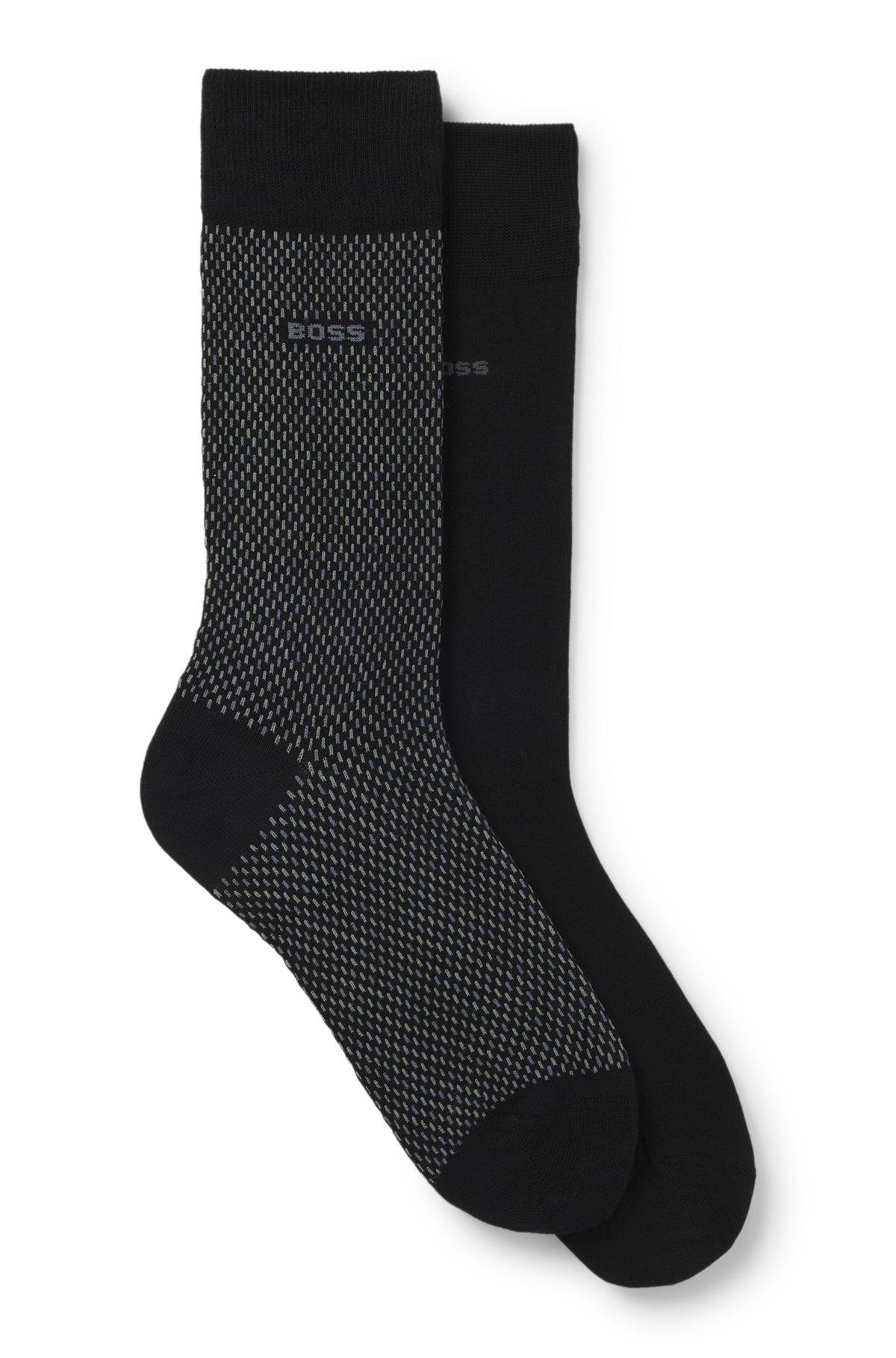 Two-pack of regular-length socks with logo details Product Image