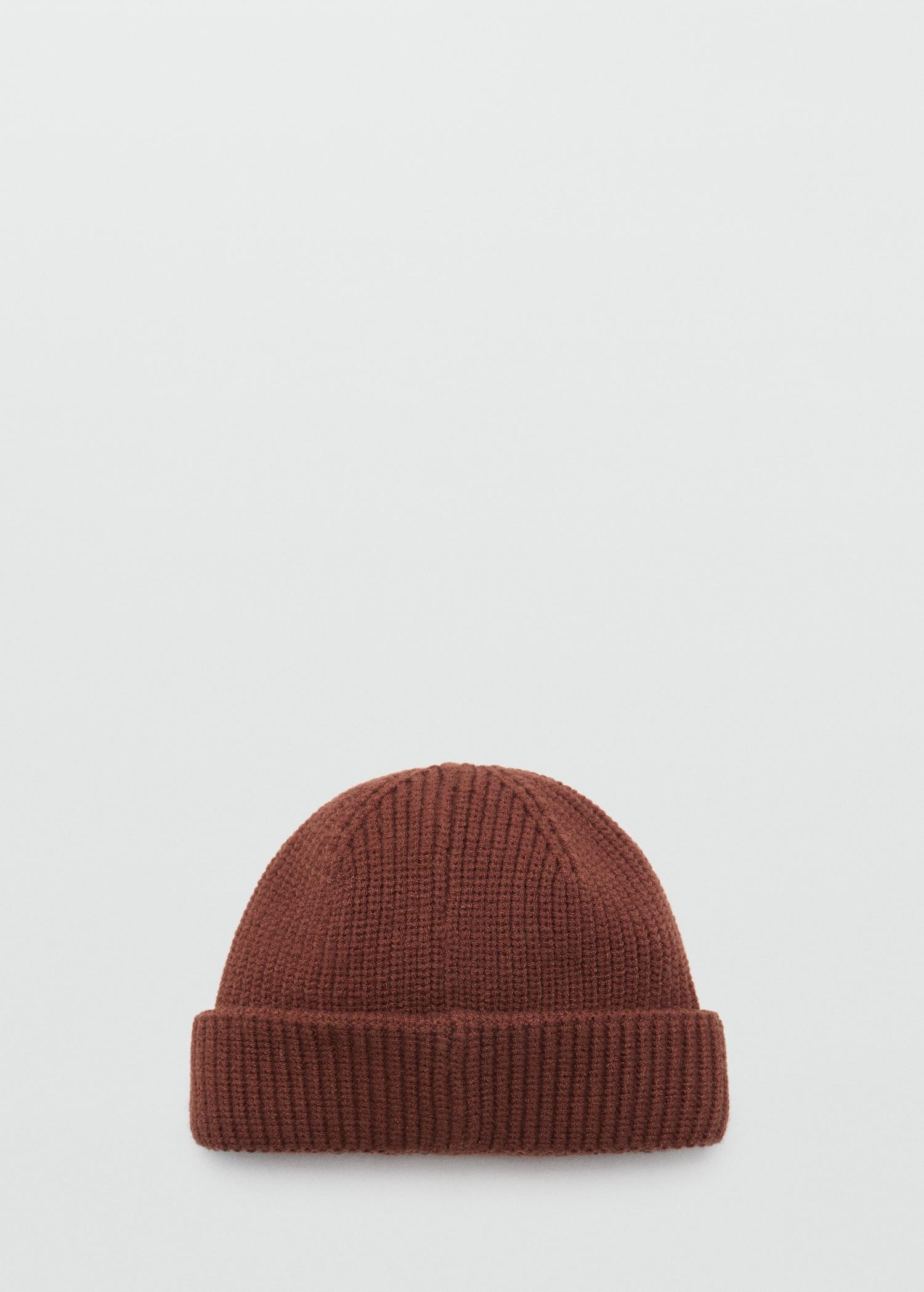 Rib-knit cap - Men | MANGO USA Product Image