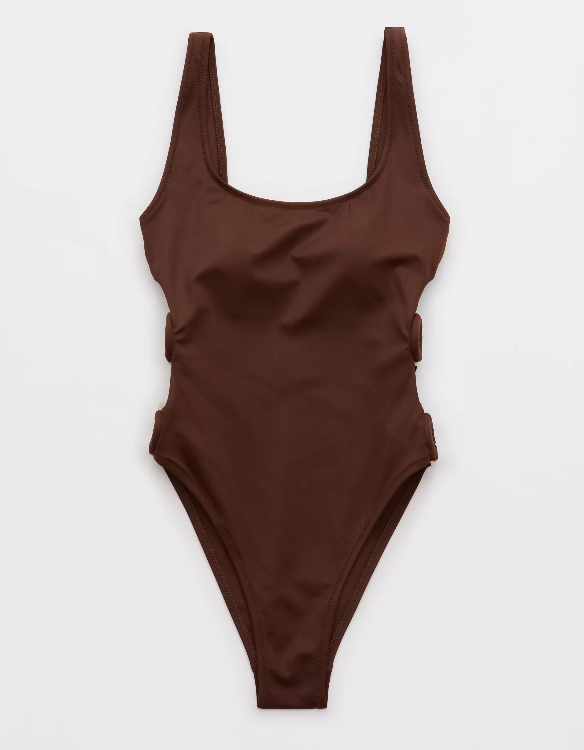 Aerie High Cut Scoop One Piece Swimsuit Product Image