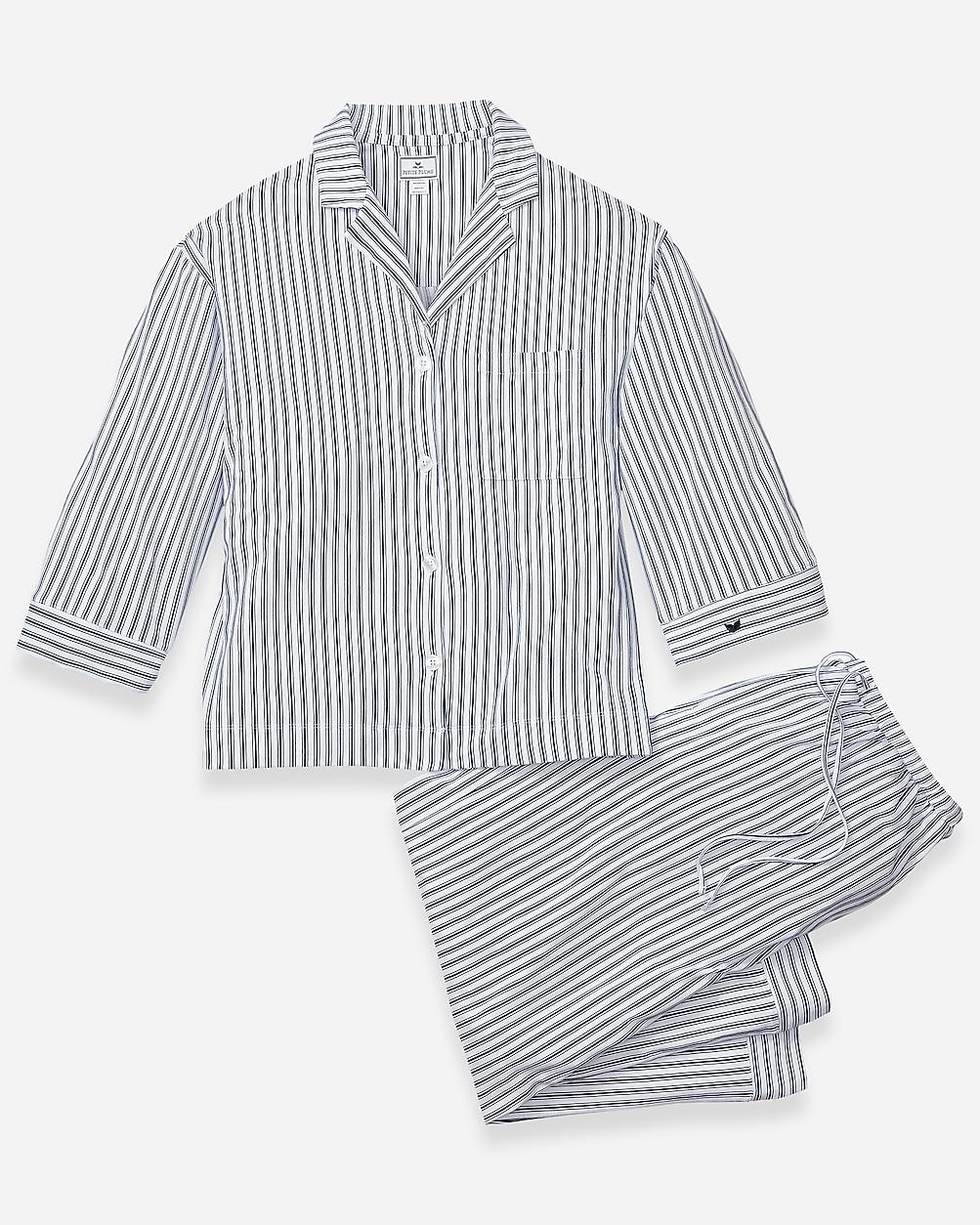 Petite Plume womens Pima cotton Olivia wide-leg pajama set Product Image