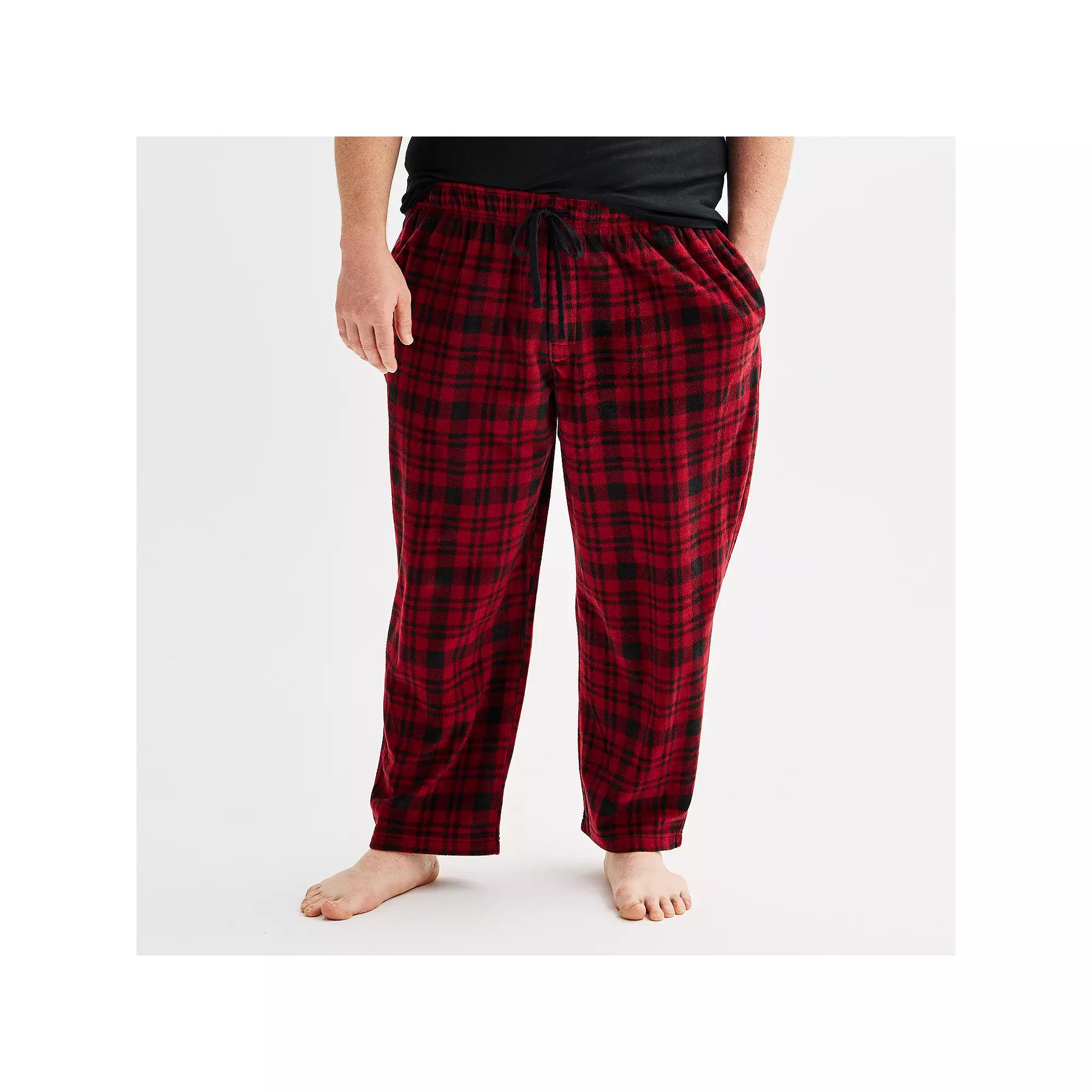 Big & Tall Sonoma Goods For Life® Microfleece Pajama Pants, Men's,  Product Image