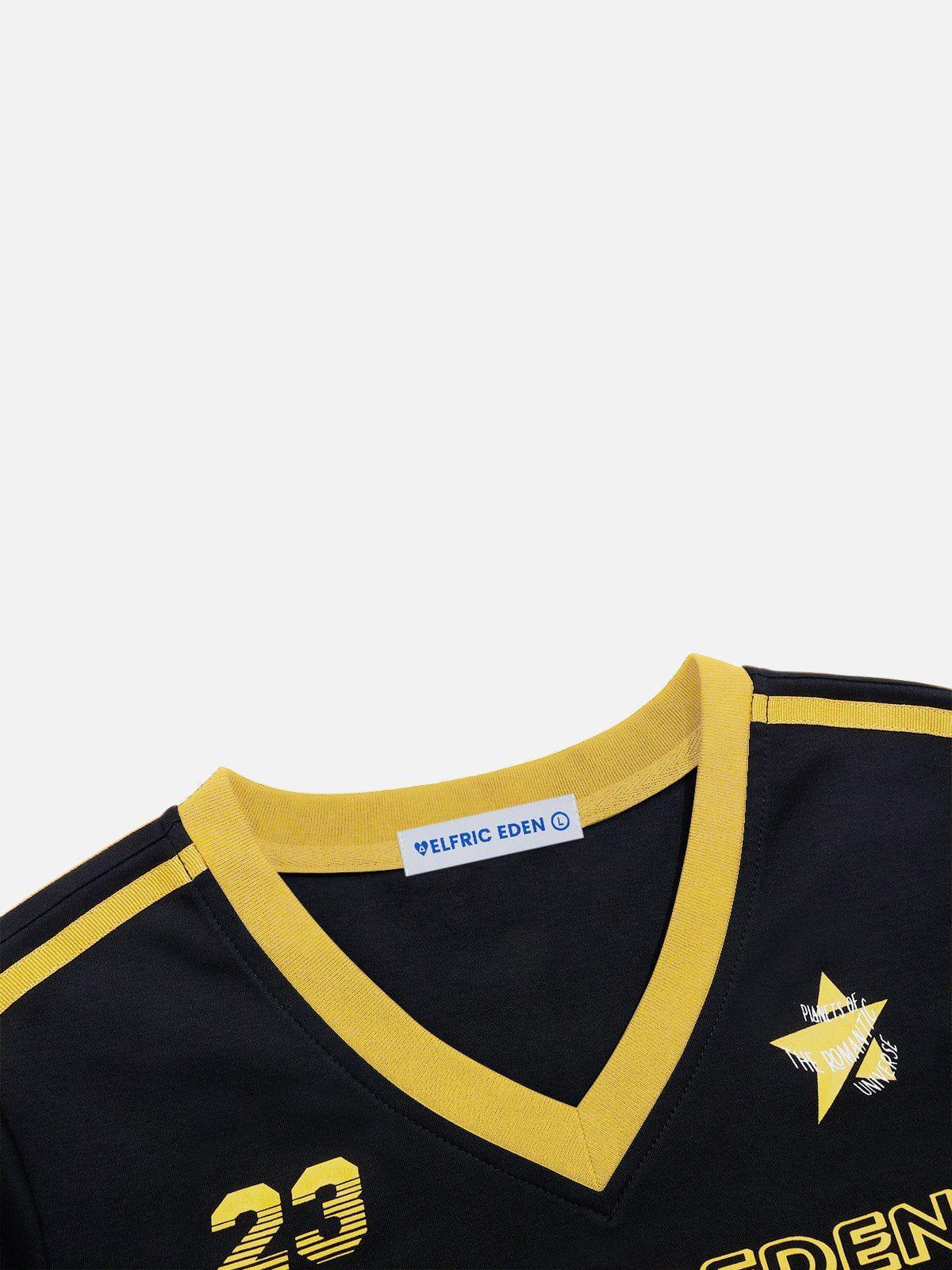 Aelfric Eden Stripe Patchwork Long Sleeve Tee Product Image