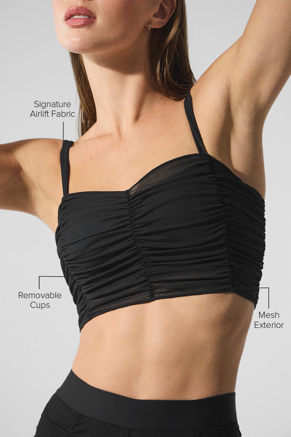 Airlift Mesh Cherish Bra - Black Product Image