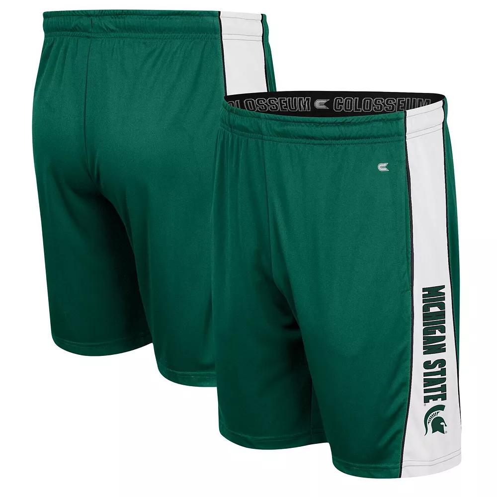 Men's Colosseum Green Michigan State Spartans Panel Shorts,  Product Image
