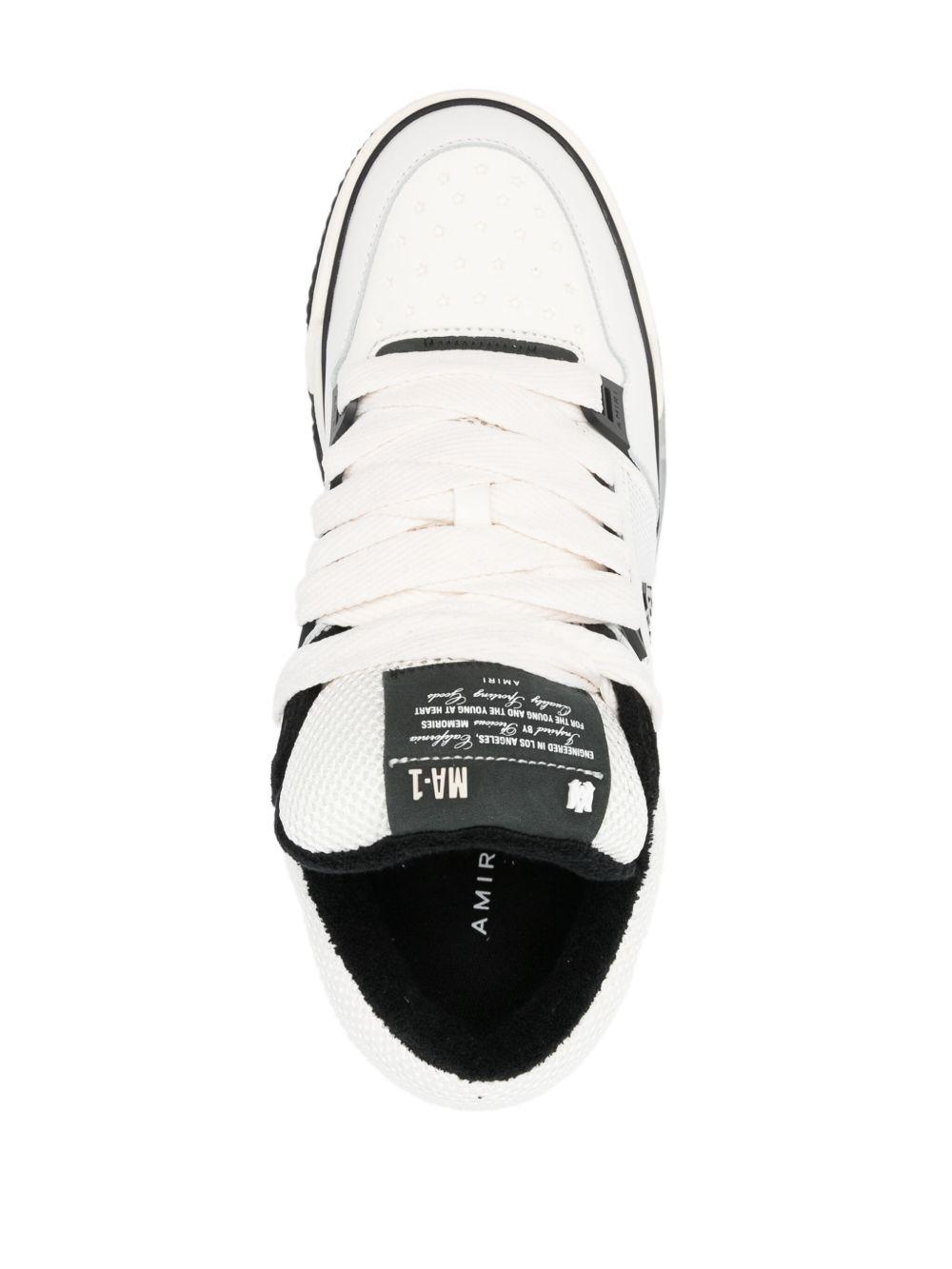MA-1 panelled leather sneakers Product Image