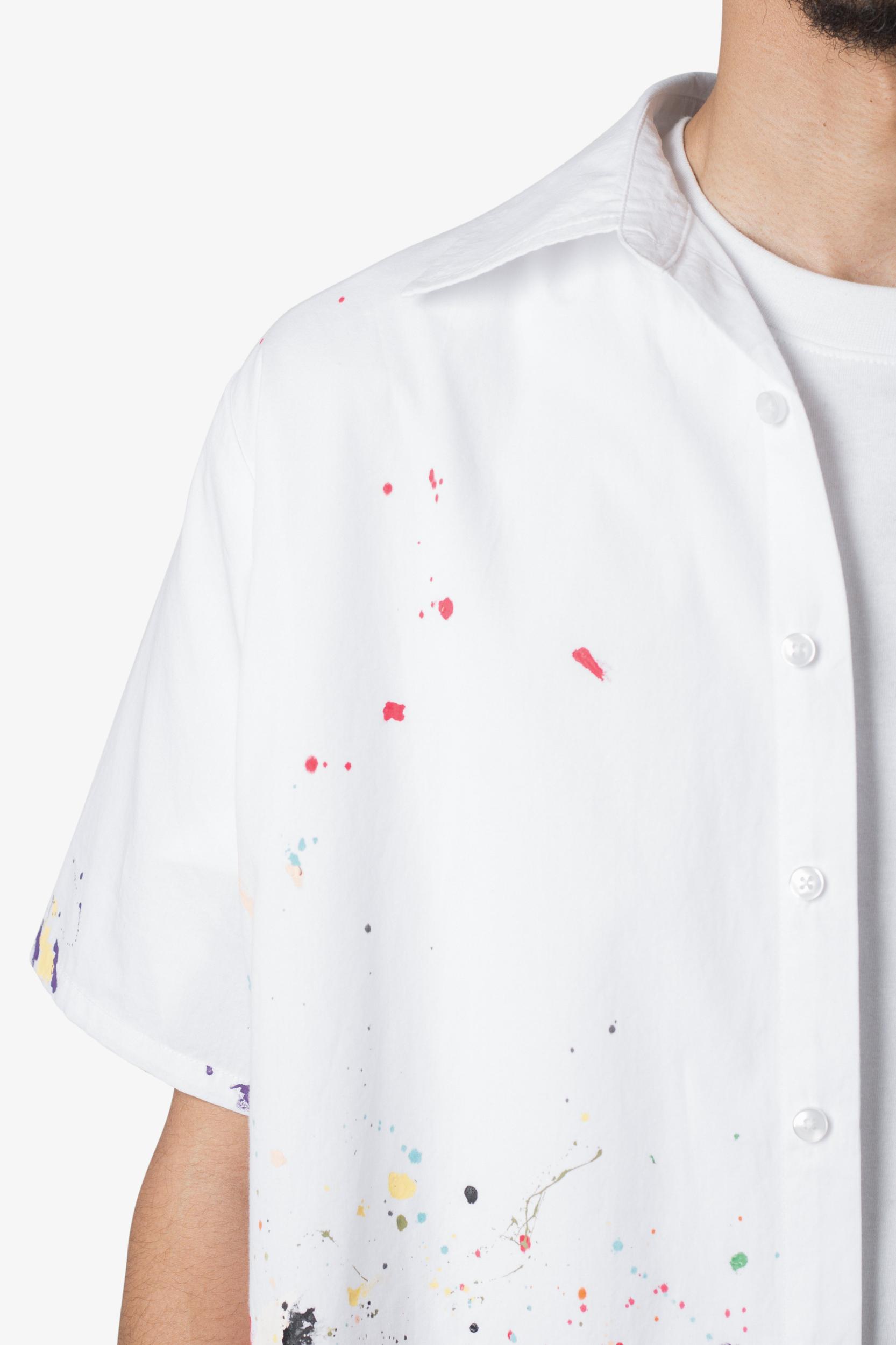Poplin Painter S/S Shirt - White Product Image