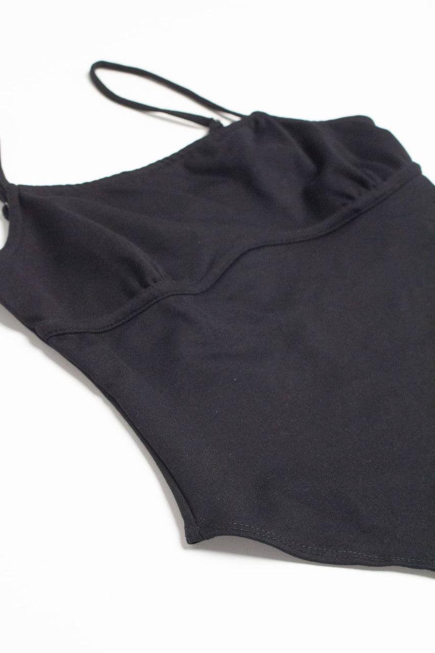Black Empire Waist Cami Bodysuit Product Image