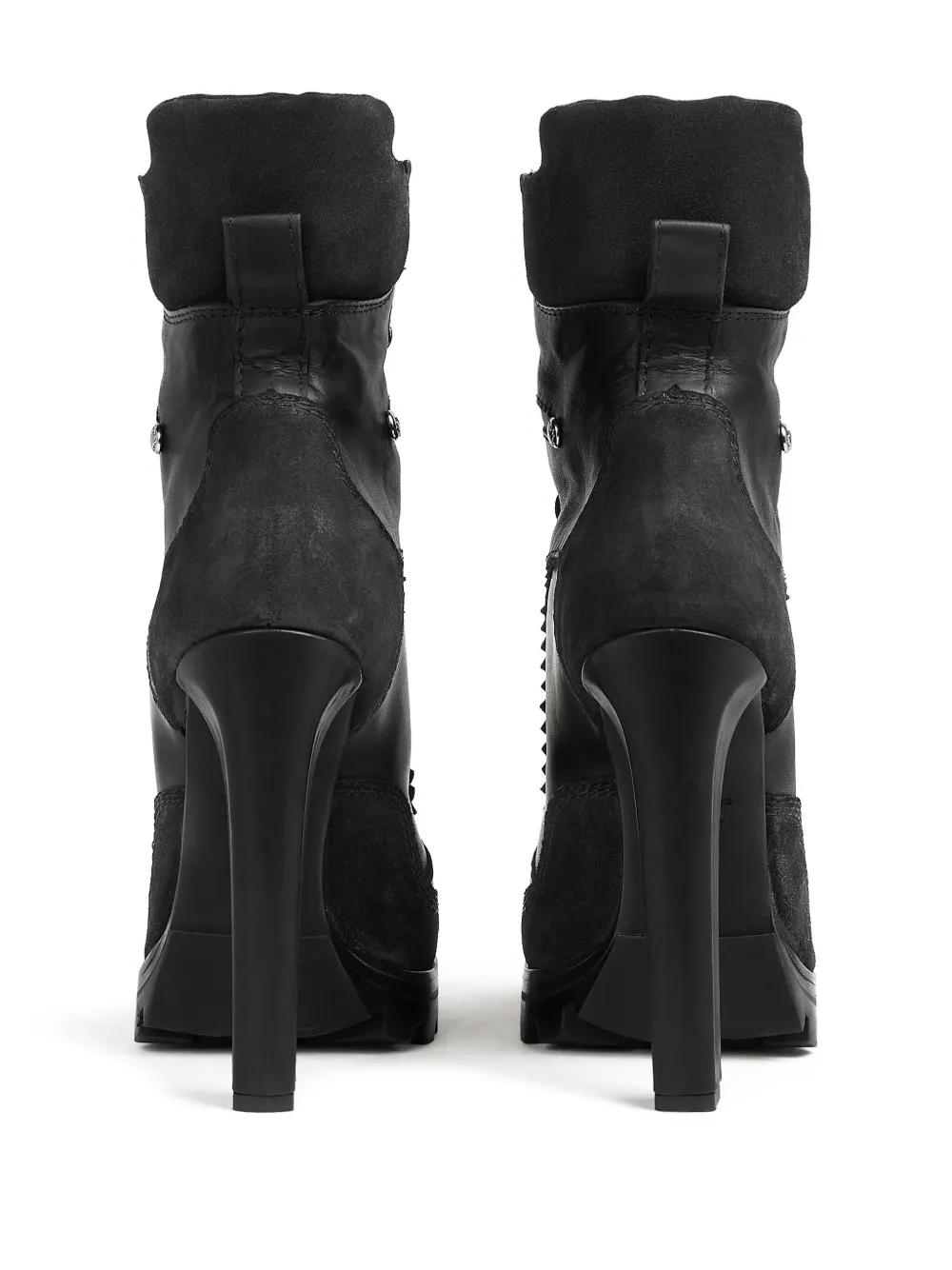 120mm round-toe leather boots  Product Image