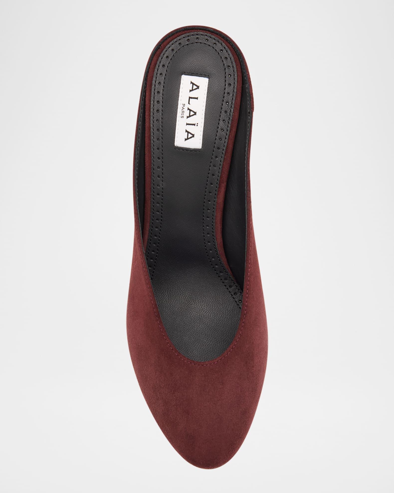 Decolette Suede Mules Product Image
