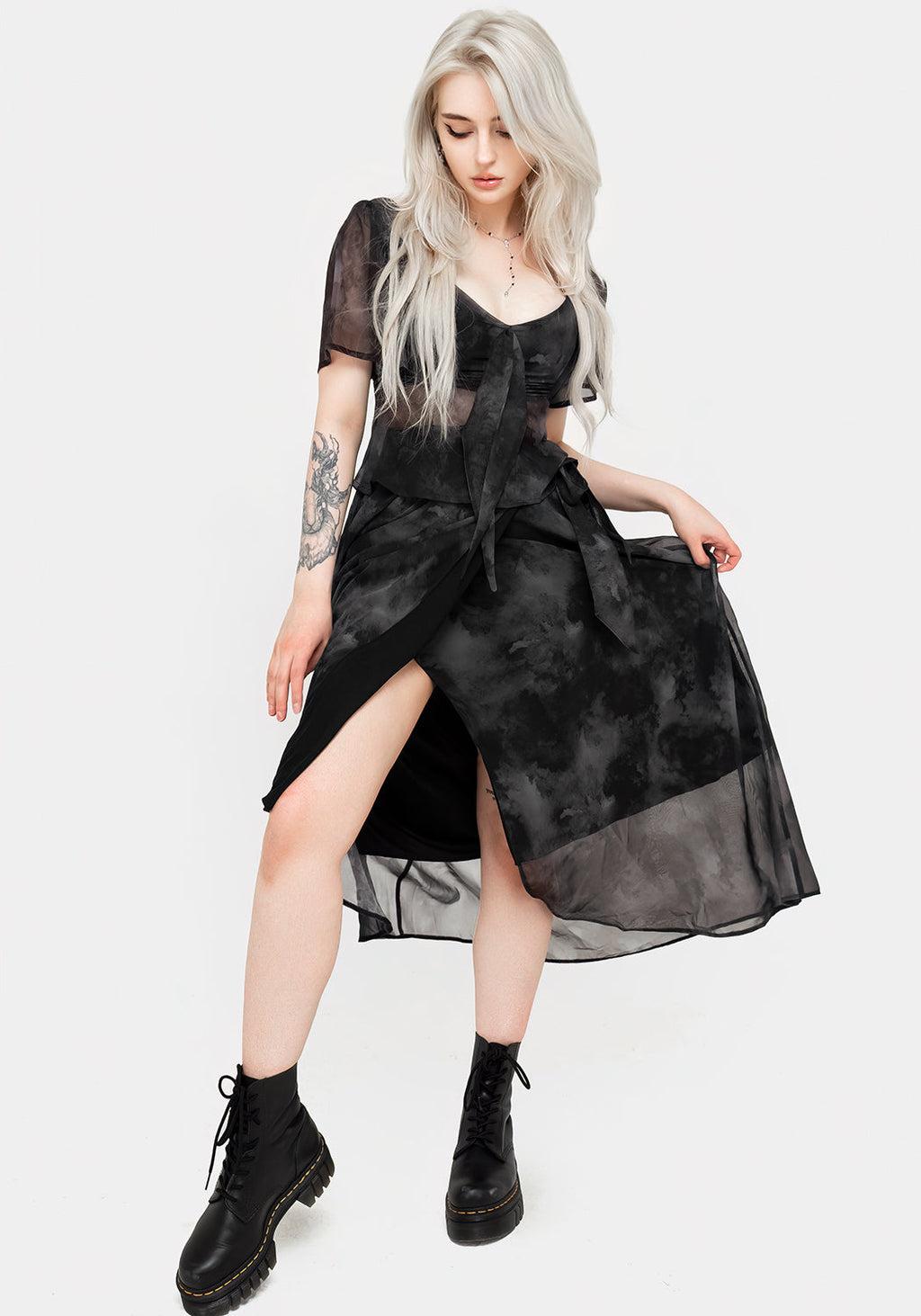 Tempest Tie Waist Midaxi Skirt Product Image