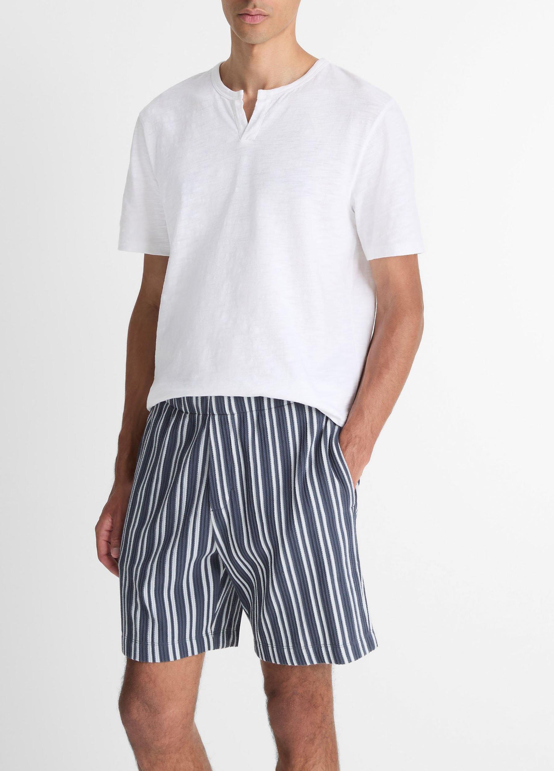 Jacquard-Stripe Cotton-Blend Short Product Image