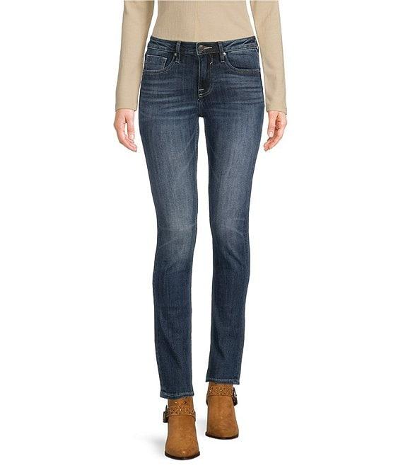 Vigoss Marley Mid Rise Straight Skinny Leg Jeans Product Image