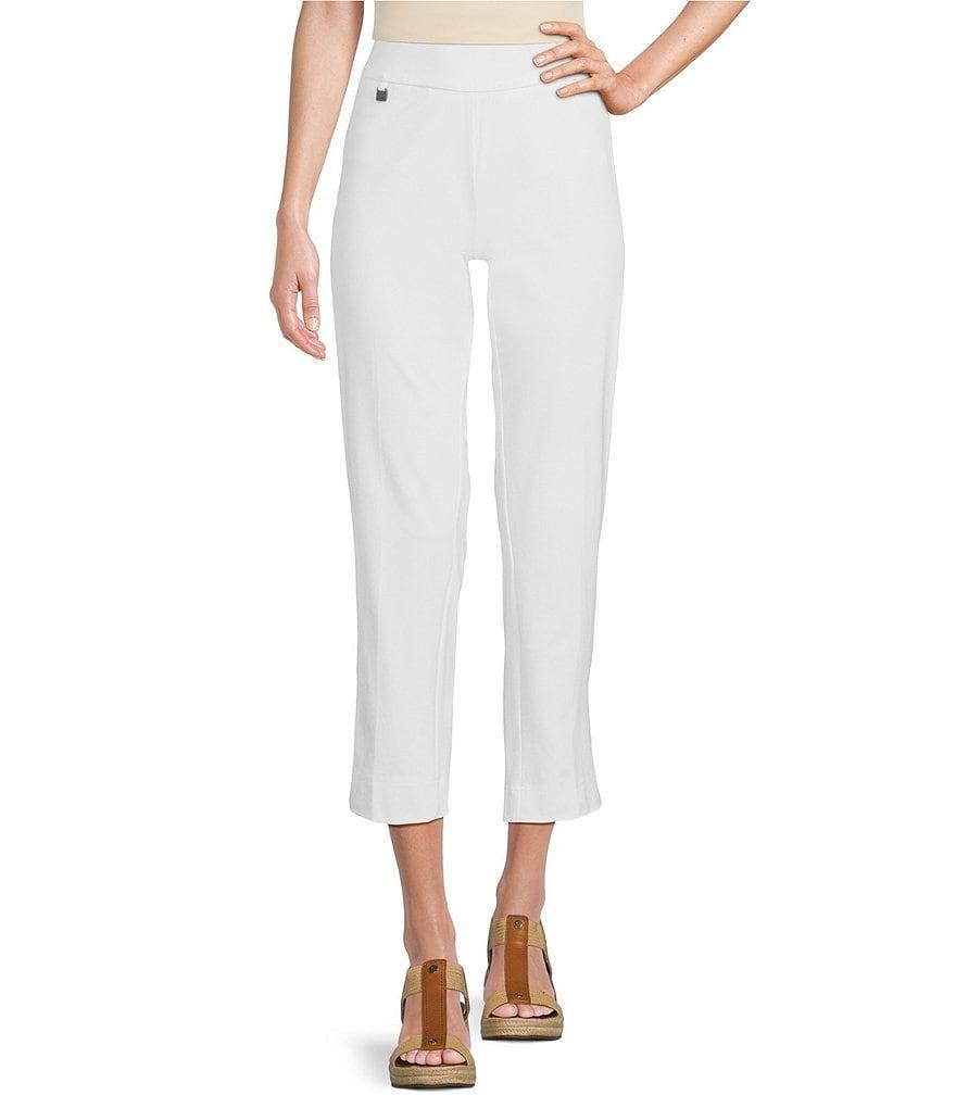 Slimsation® by Multiples Relaxed Tapered Leg Tummy Control Pull-On Ankle Pants Product Image