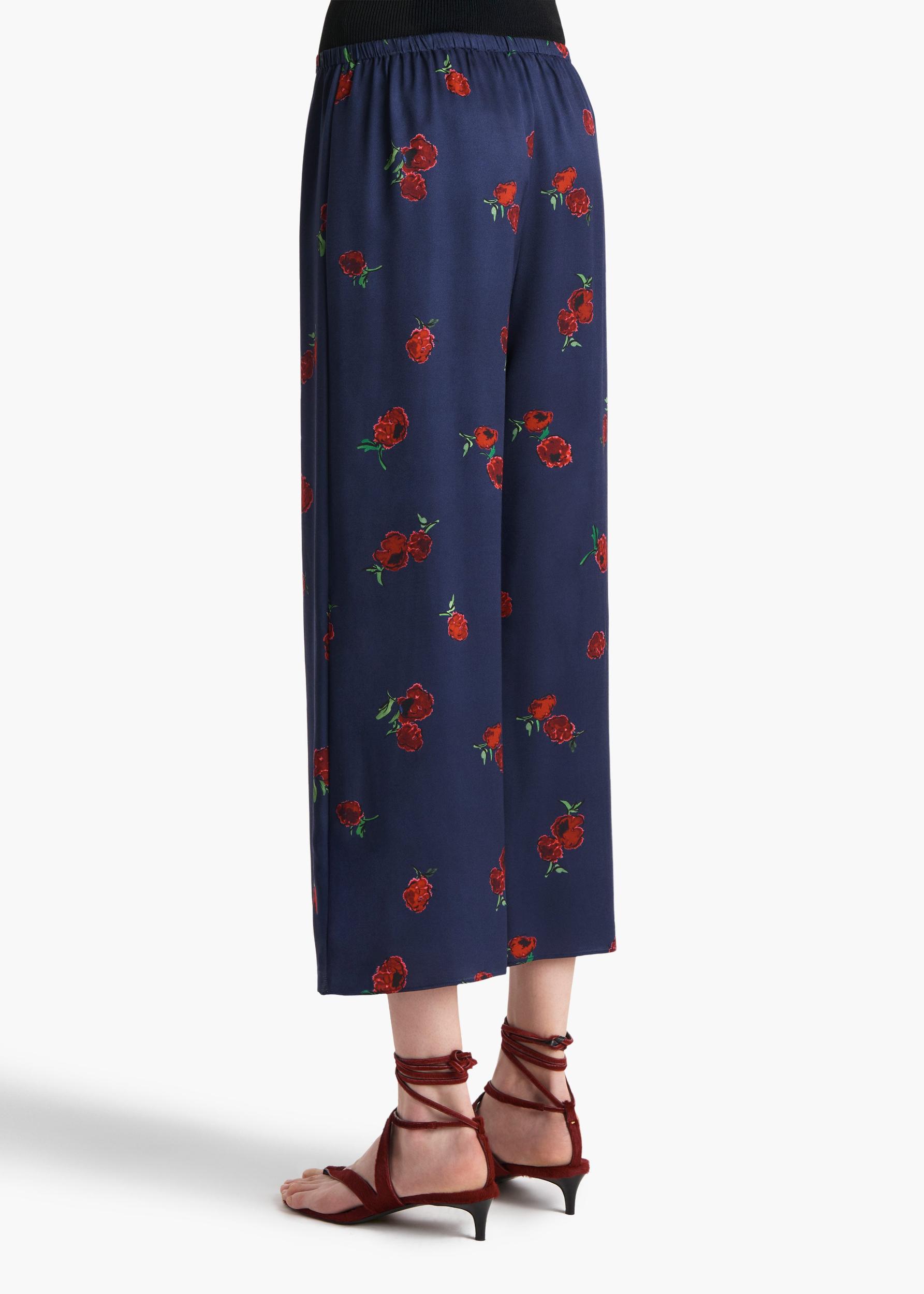 Mindy Pant in Amethyst with Raspberry Print Product Image