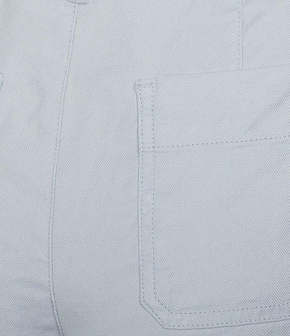 NYDJ Stretch Linen Blend High Rise Wide Leg Cargo Capri Pants Product Image