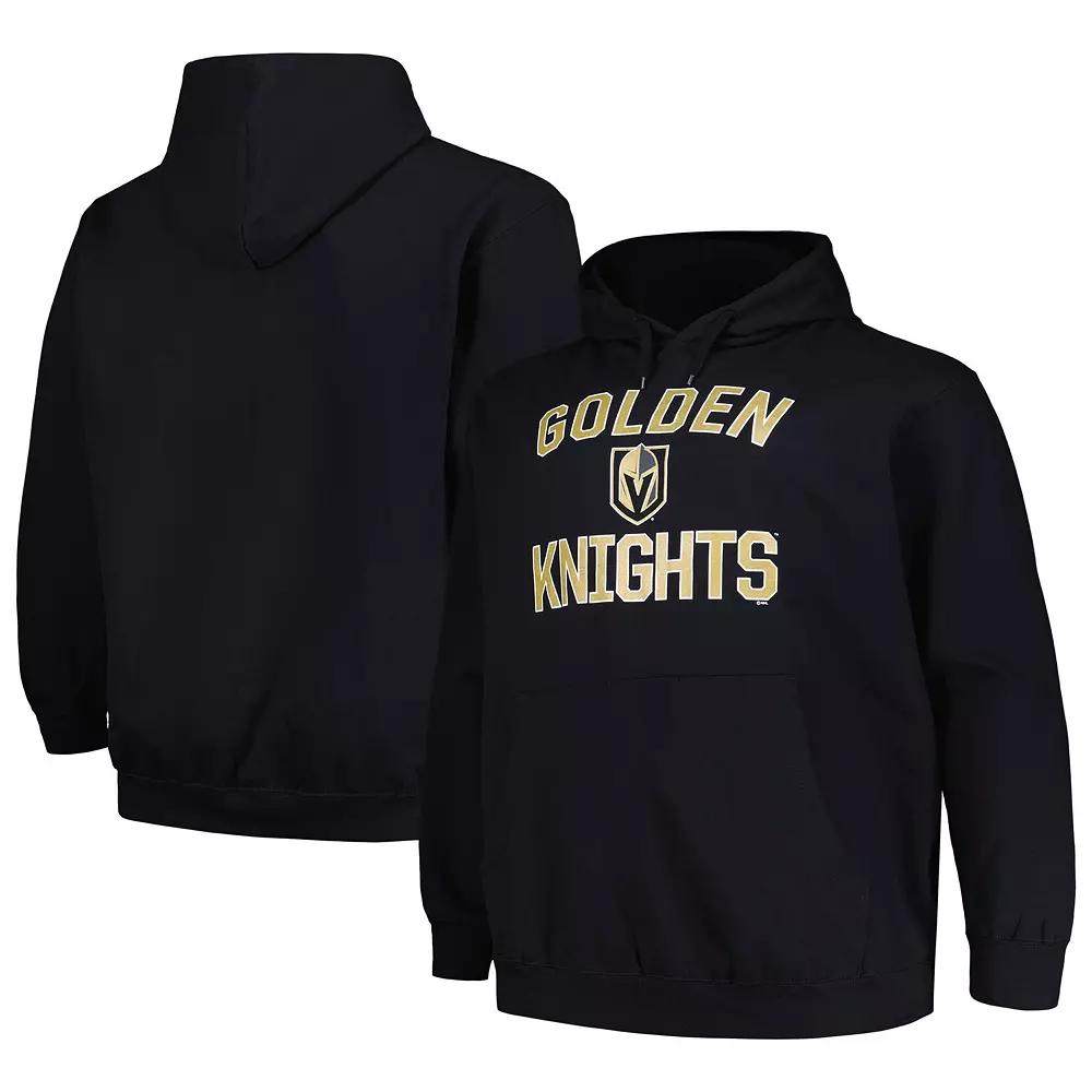Men's Profile Black Vegas Golden Knights Big & Tall Arch Over Logo Pullover Hoodie,  Product Image