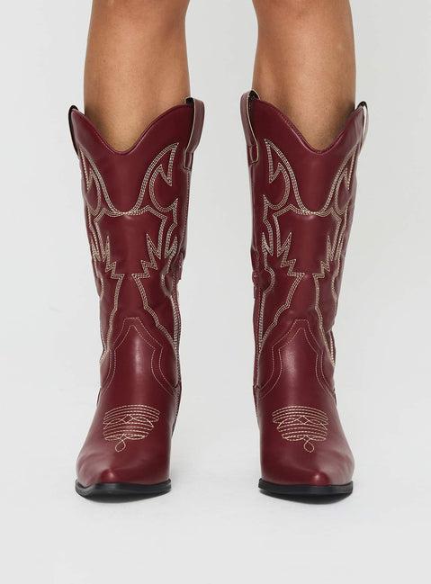 Therapy Clayton Boots Maroon Product Image