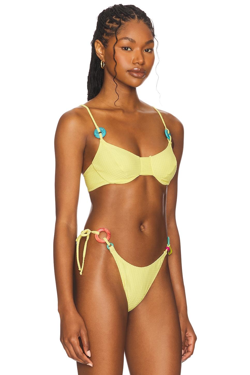 Maeve Charm Bikini Top YLLW THE LABEL Product Image