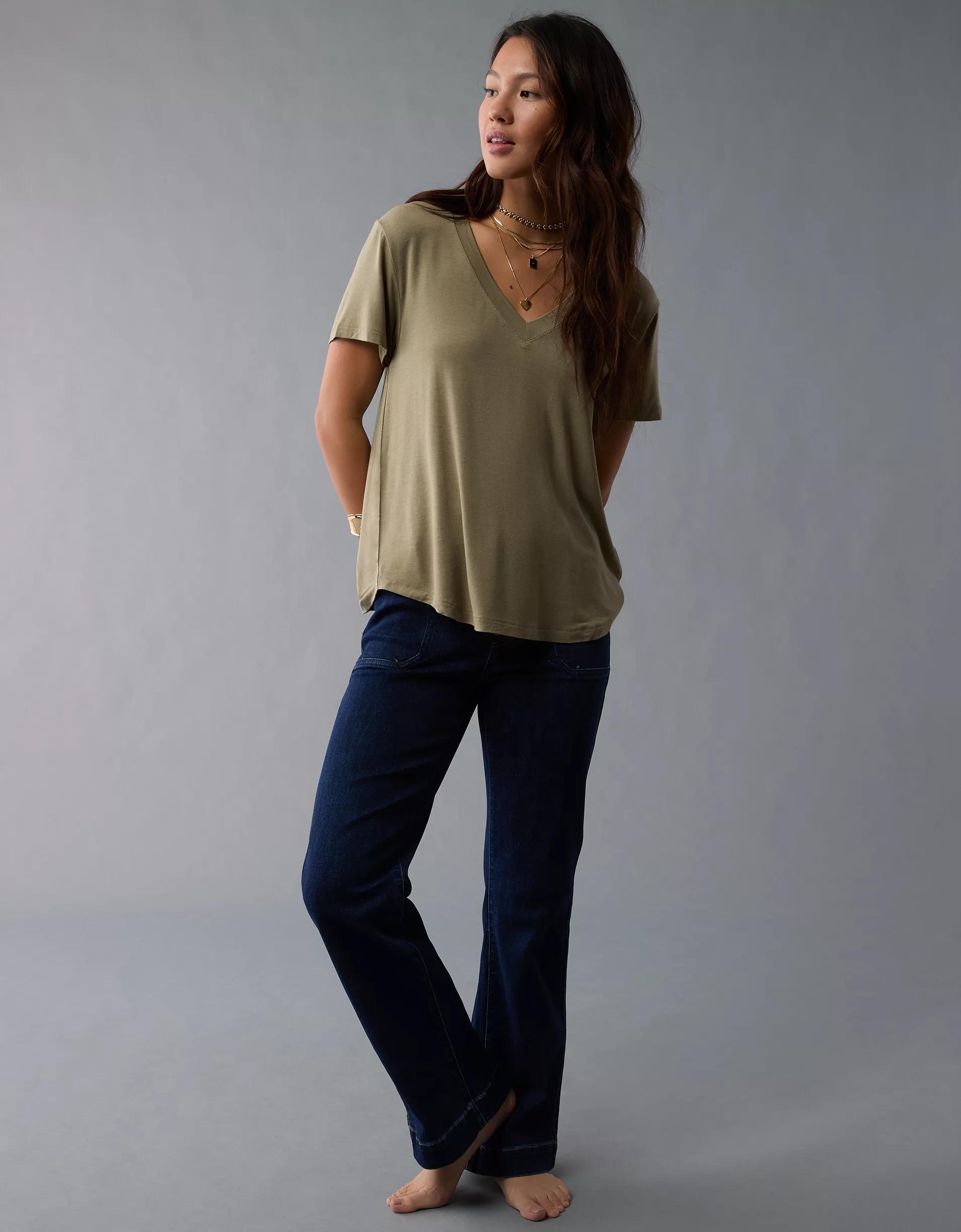 AE Soft & Sexy V-Neck T-Shirt Product Image