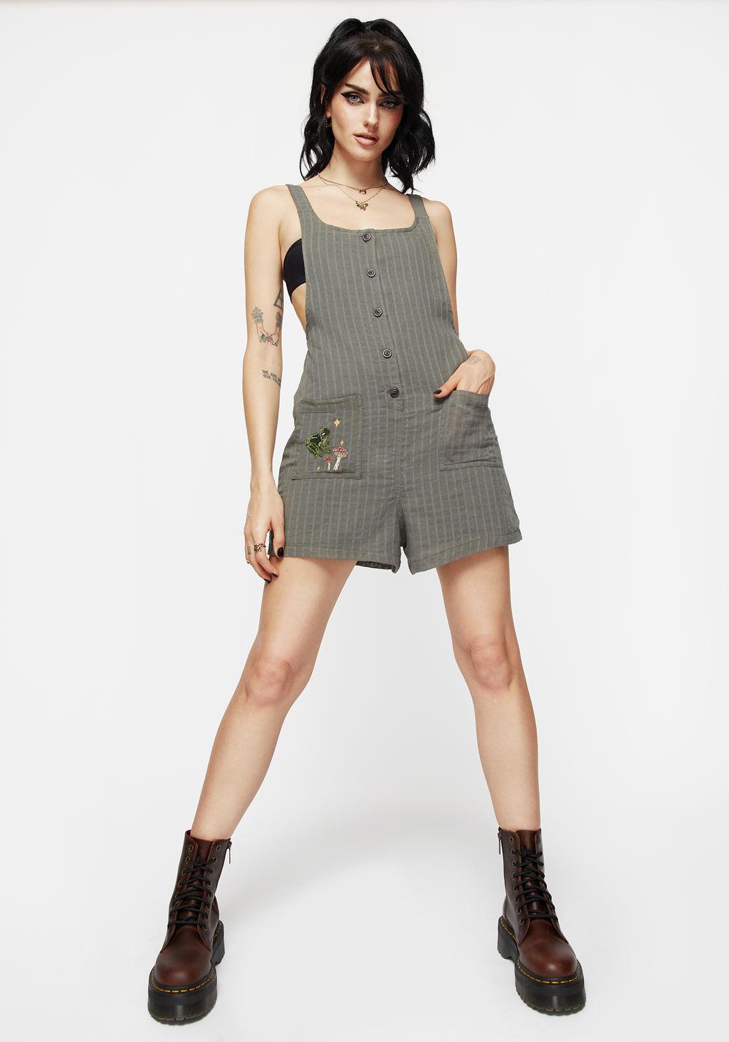 Koax Cotton Embroidered Cami Playsuit Product Image