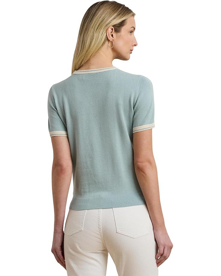 Beaded-logo Cotton Jersey Tee Product Image