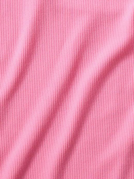 Signature Rib Square Neck Crop Tank Product Image