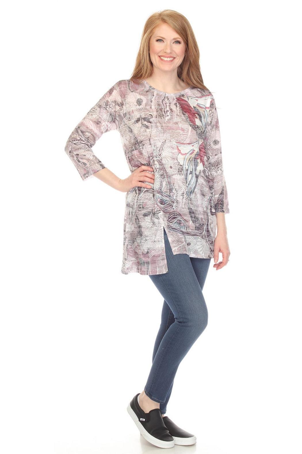 Tulip Burnout Long Top Product Image
