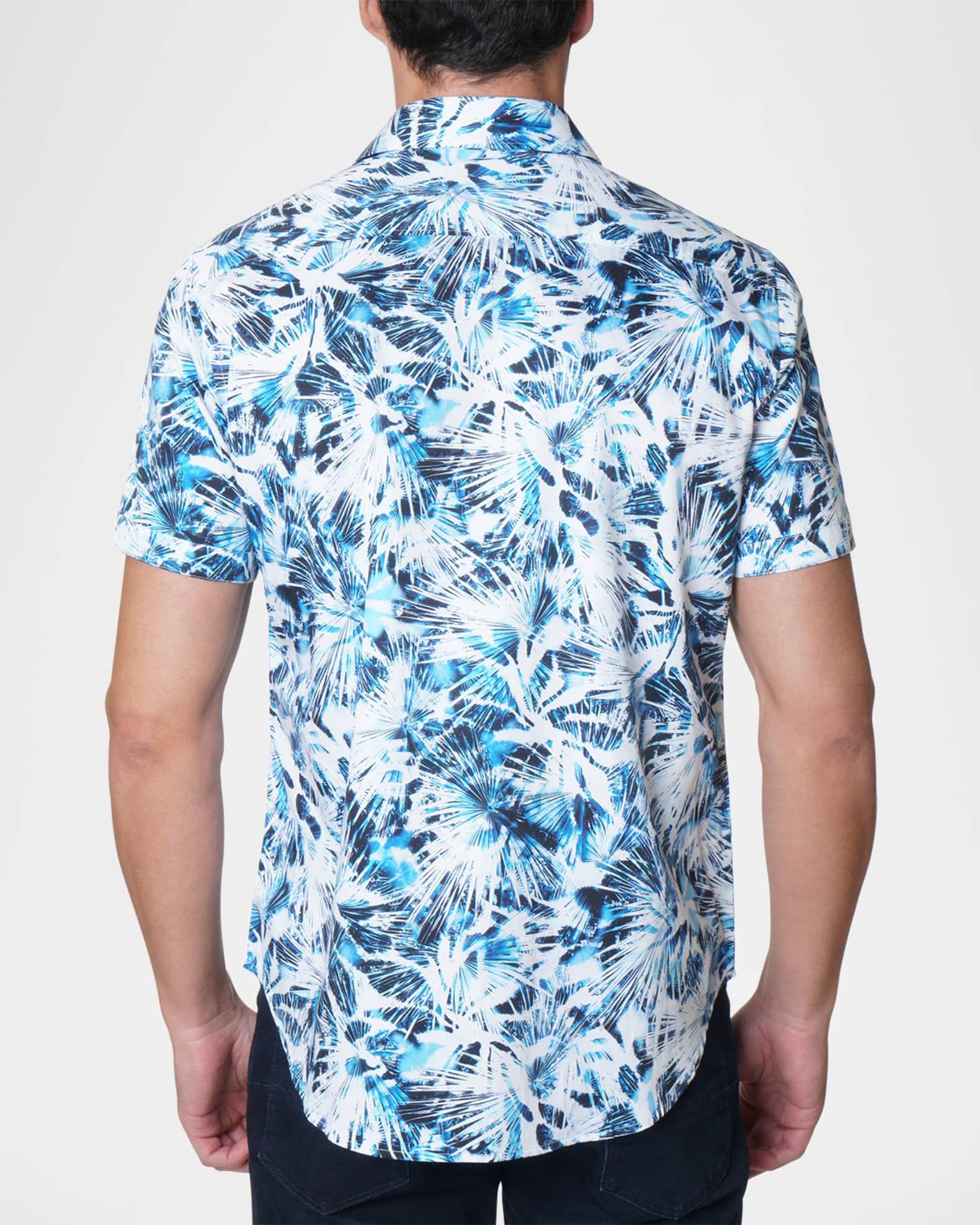 Men's Exclusive Tie-Dye Short-Sleeve Shirt Product Image