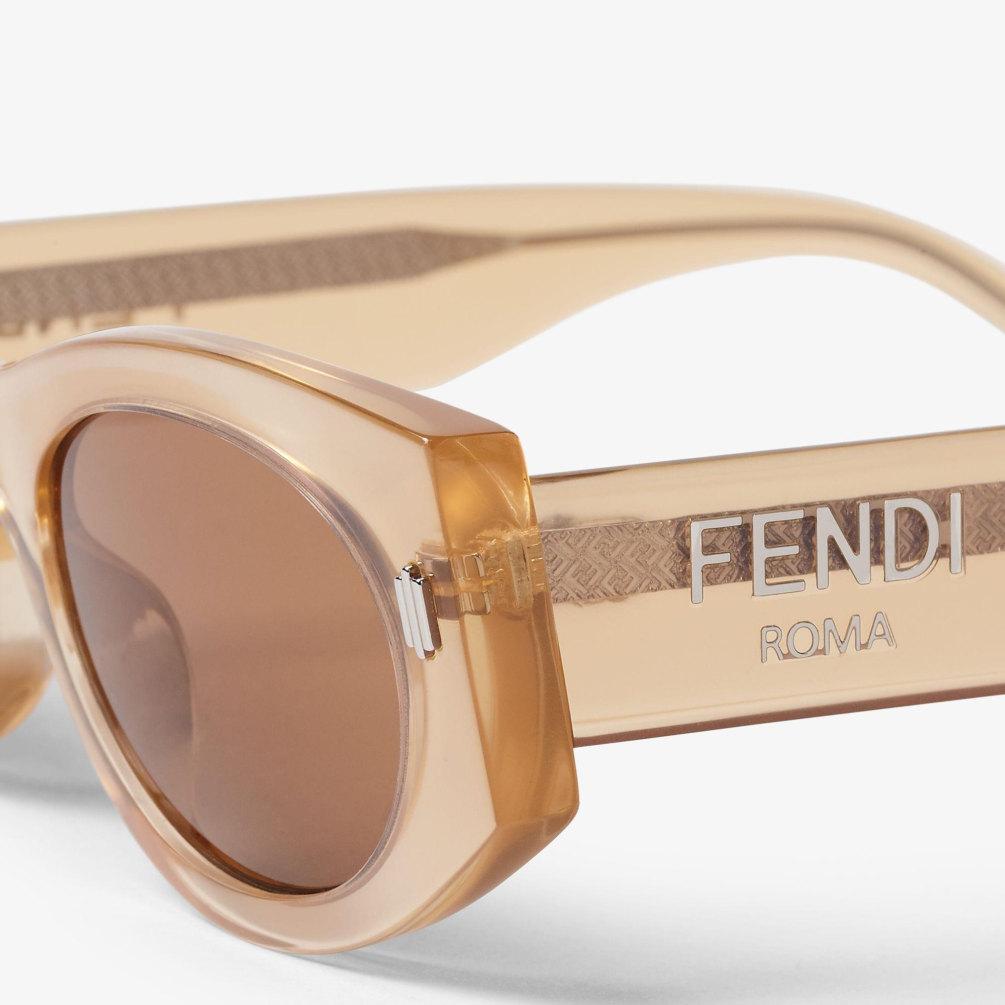 Fendi RomaBeige acetate sunglasses Product Image