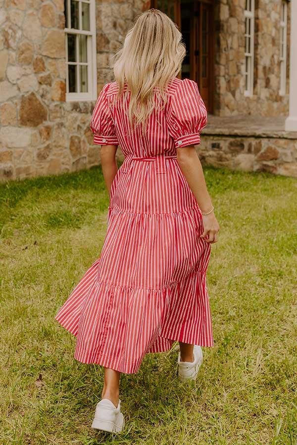 Picnic Date Stripe Midi Dress Product Image