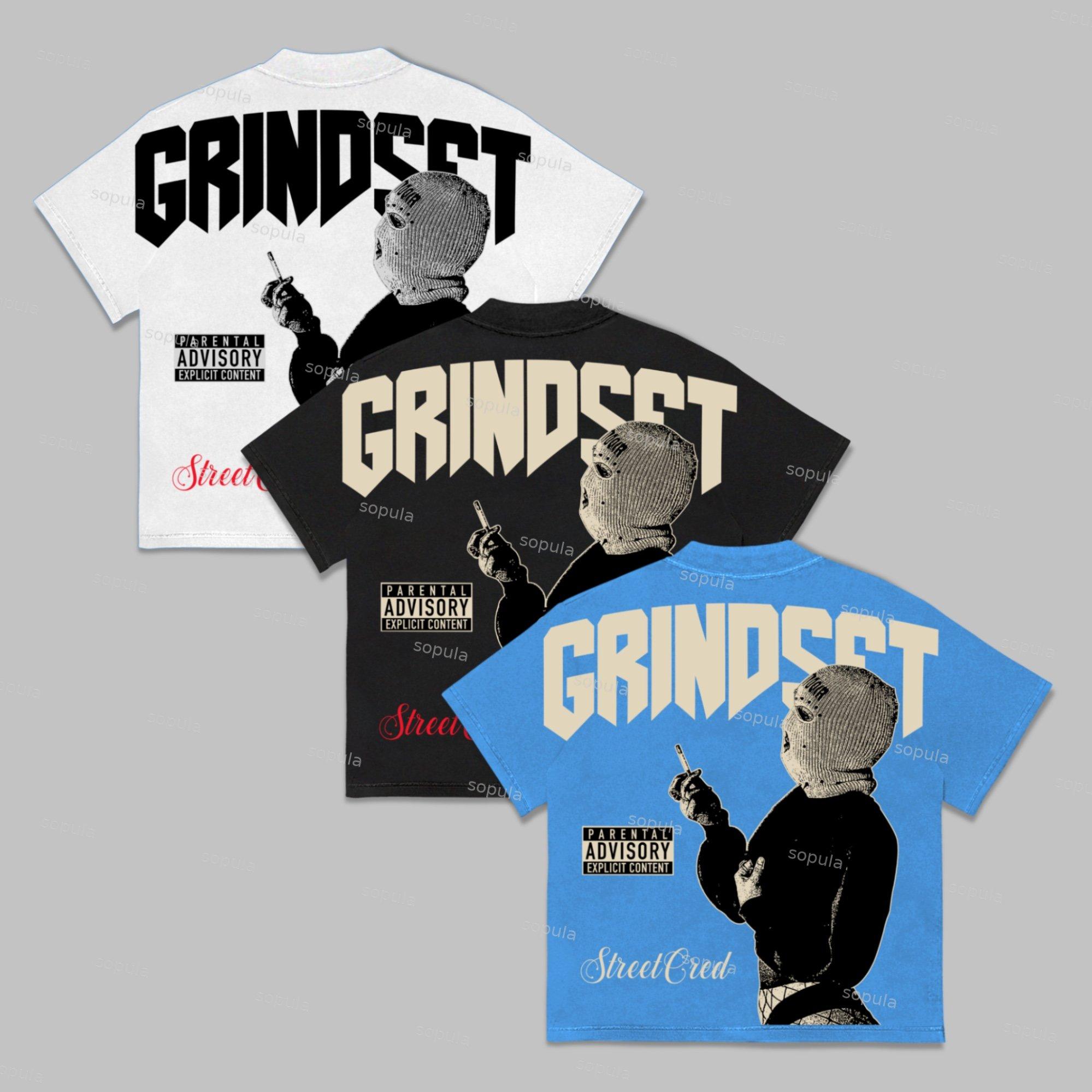 Sopula Gang Street Culture Retro Street Graphics Cotton T-Shirt Product Image