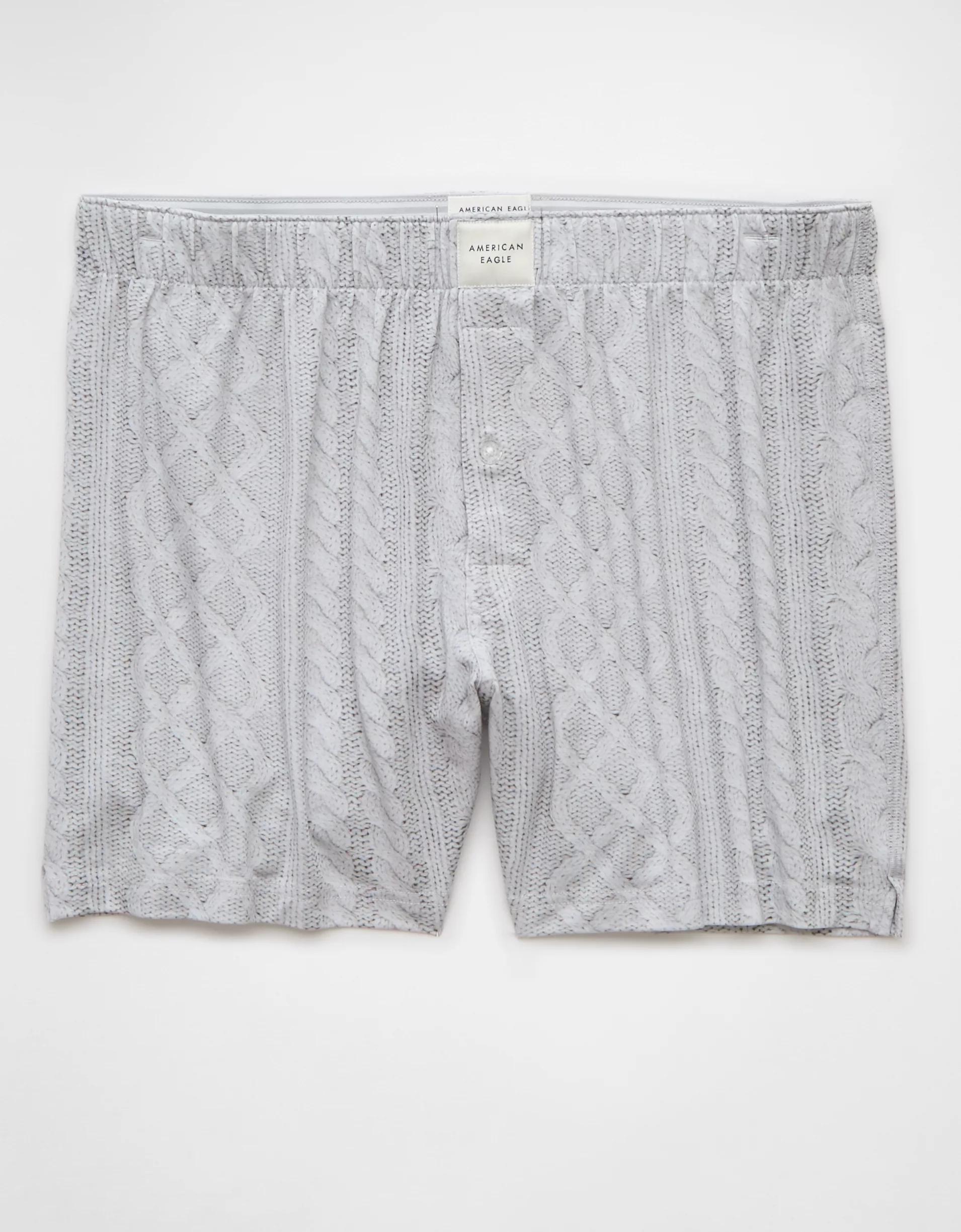 AEO Floral Slim Knit Ultra Soft Boxer Short Product Image