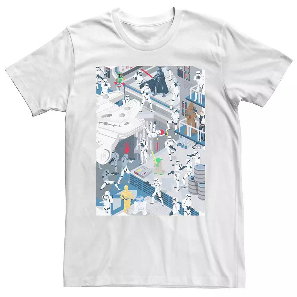 Men's Star Wars Seek And Find Poster Tee,  Product Image