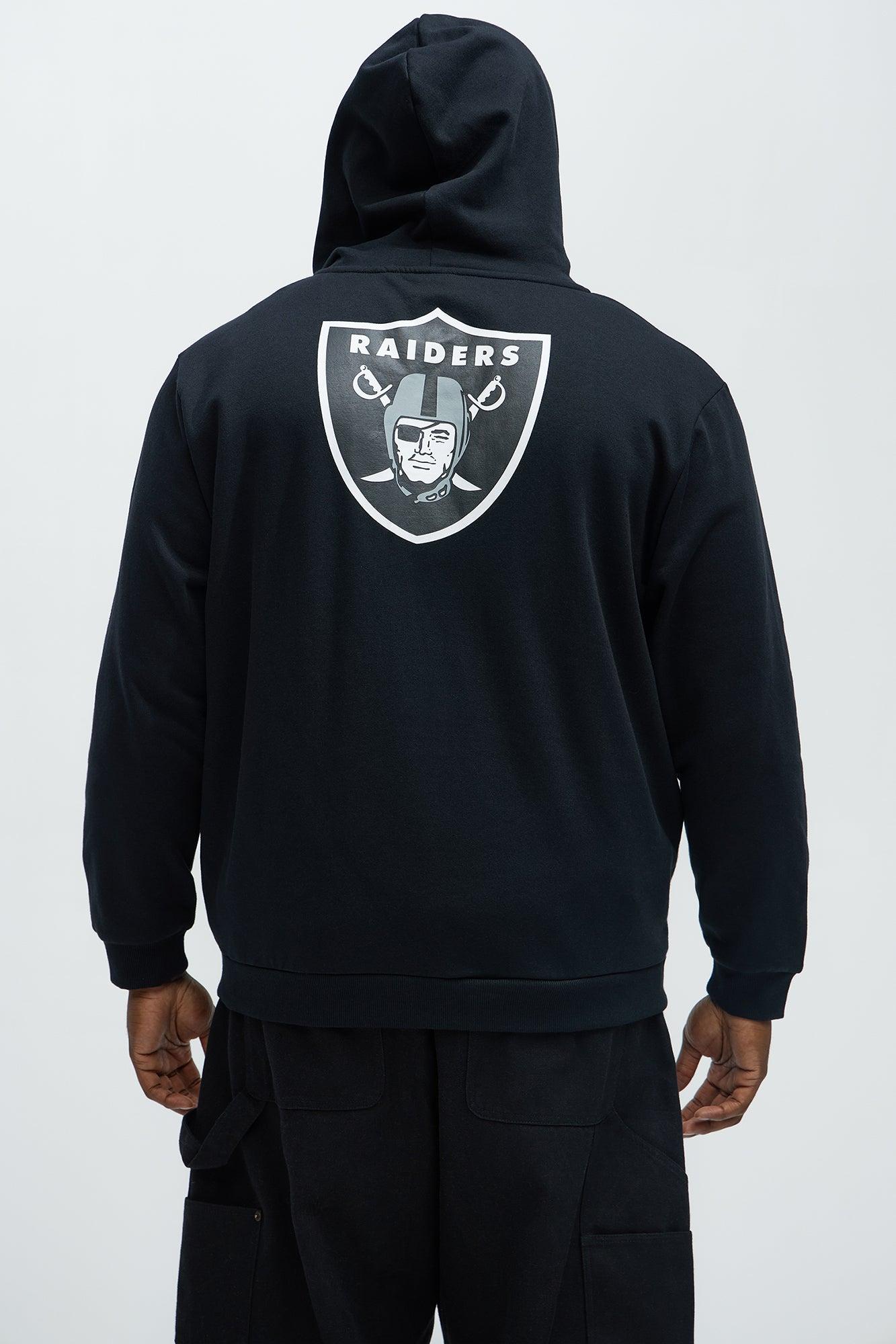 Raiders Bold Zipp Hoodie - Black Male Product Image