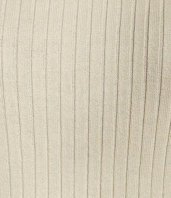 J.McLaughlin Arlette Solid Ribbed Knit Long Sleeve Turtleneck Sweater Product Image