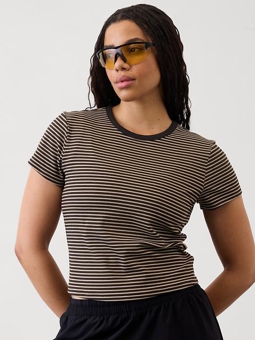 Signature Rib Crop Tee Product Image