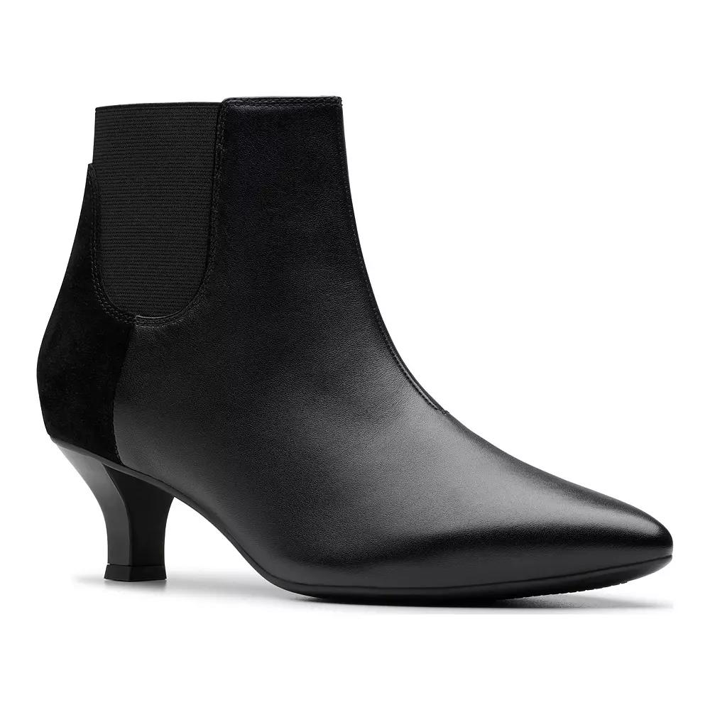 Clarks® Kepley Erin Women's Leather Dress Boots, Size: 9, Black Product Image
