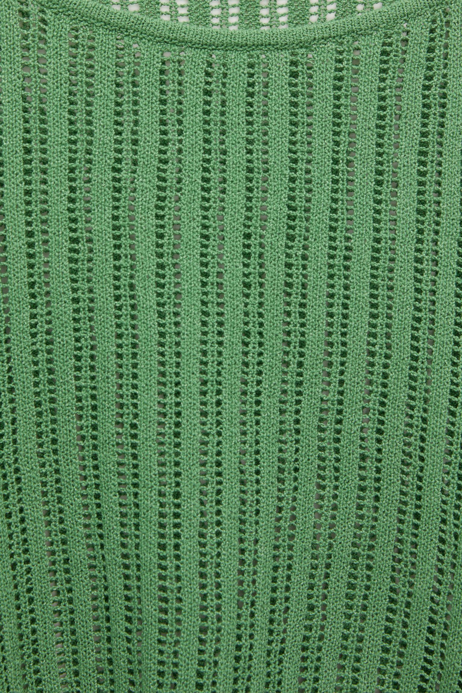 Green crochet sweater Product Image