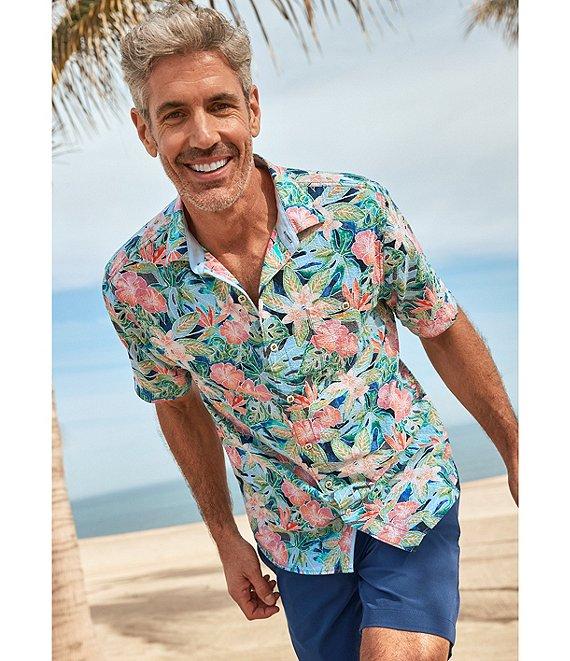 Tommy Bahama Nova Wave Jungle Party Short Sleeve Woven Shirt Product Image