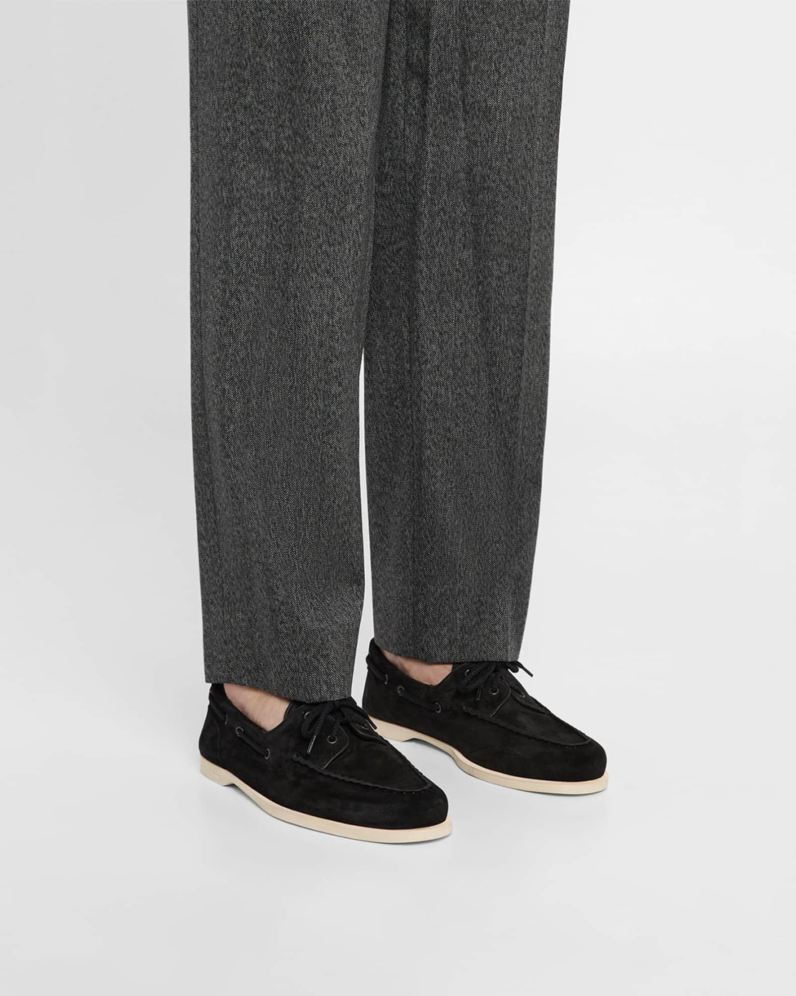 Men's Foil Suede Boat Shoes Product Image