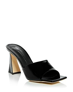 Guiseppe Zanotti Womens Square Toe High Heel Slide Sandals Product Image